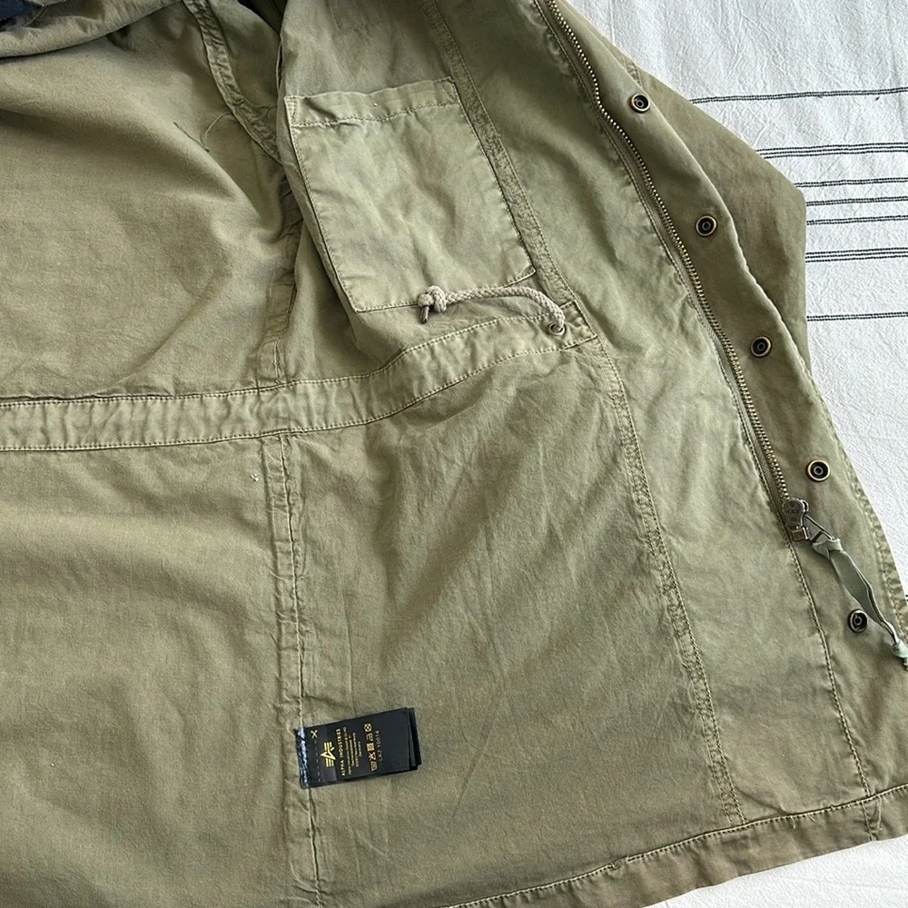 Alpha Industries Olive Military Field Jacket - Picture 7 of 11